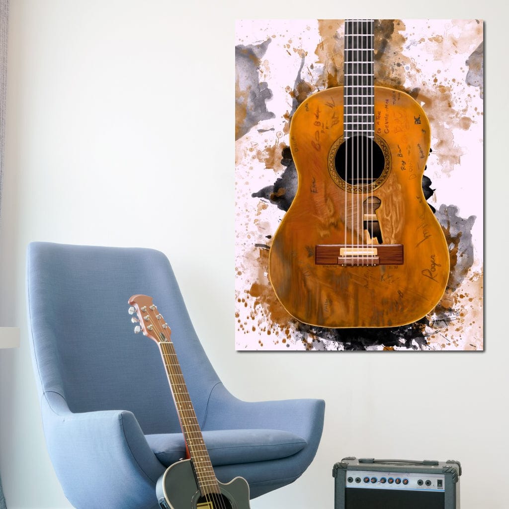 Willie Nelson's Trigger Acoustic Guitar Canvas Wall Art