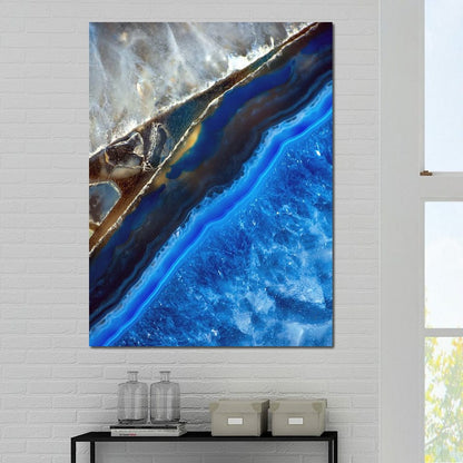 Blue Stone Canvas Wall Art