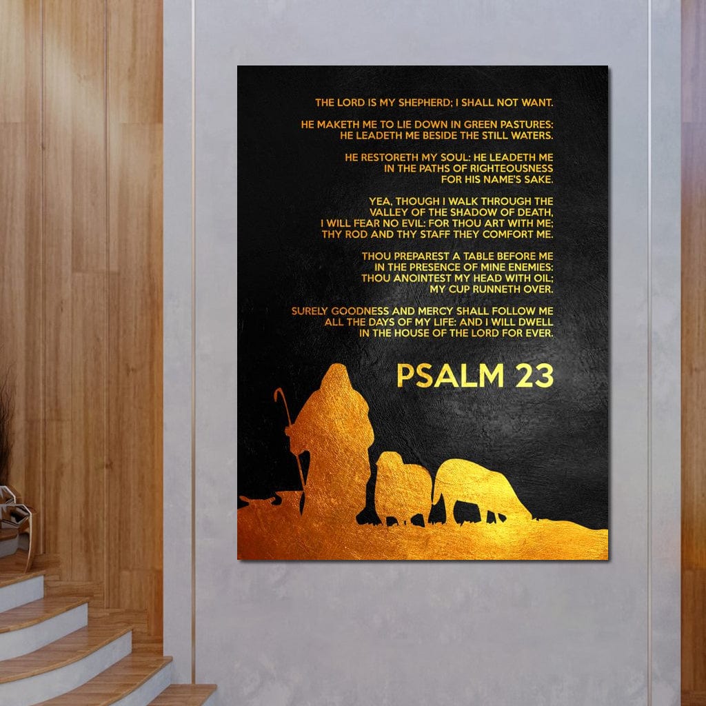 Psalm 23 Canvas Wall Art