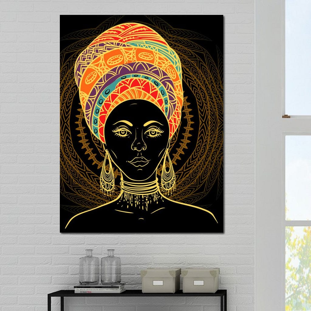 Colorful Turban Canvas Wall Art