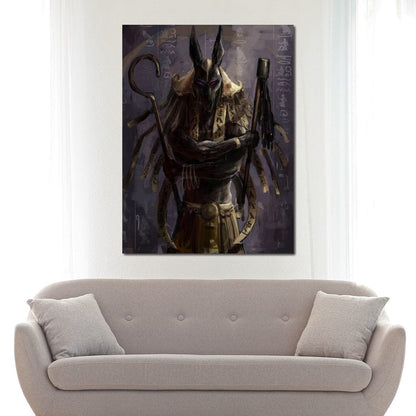 Anubis Canvas Wall Art