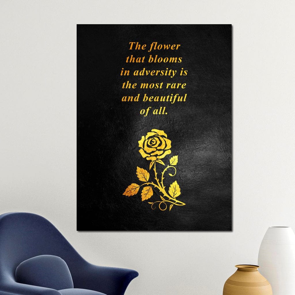 The Flower That Blooms Canvas Wall Art
