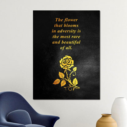 The Flower That Blooms Canvas Wall Art