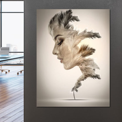 Feathers Canvas Wall Art