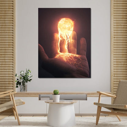 Holding the Sun Canvas Wall Art
