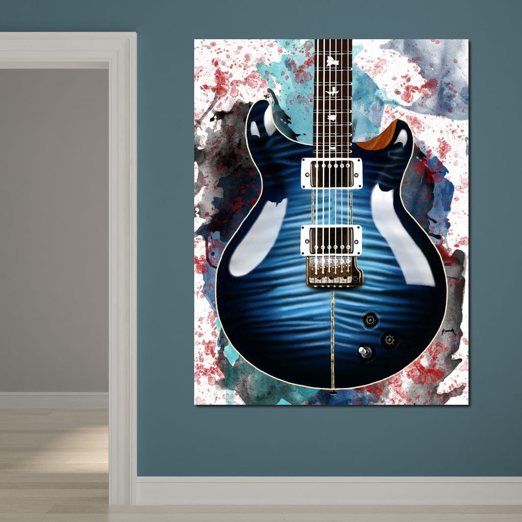Santana's Electric Guitar Canvas Wall Art