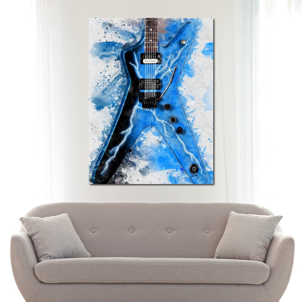 Dimebag Darrell's Guitar Canvas Wall Art