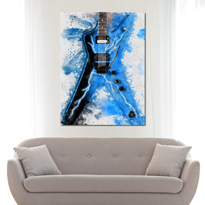 Dimebag Darrell's Guitar Canvas Wall Art