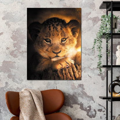 Lion Cub Canvas Wall Art