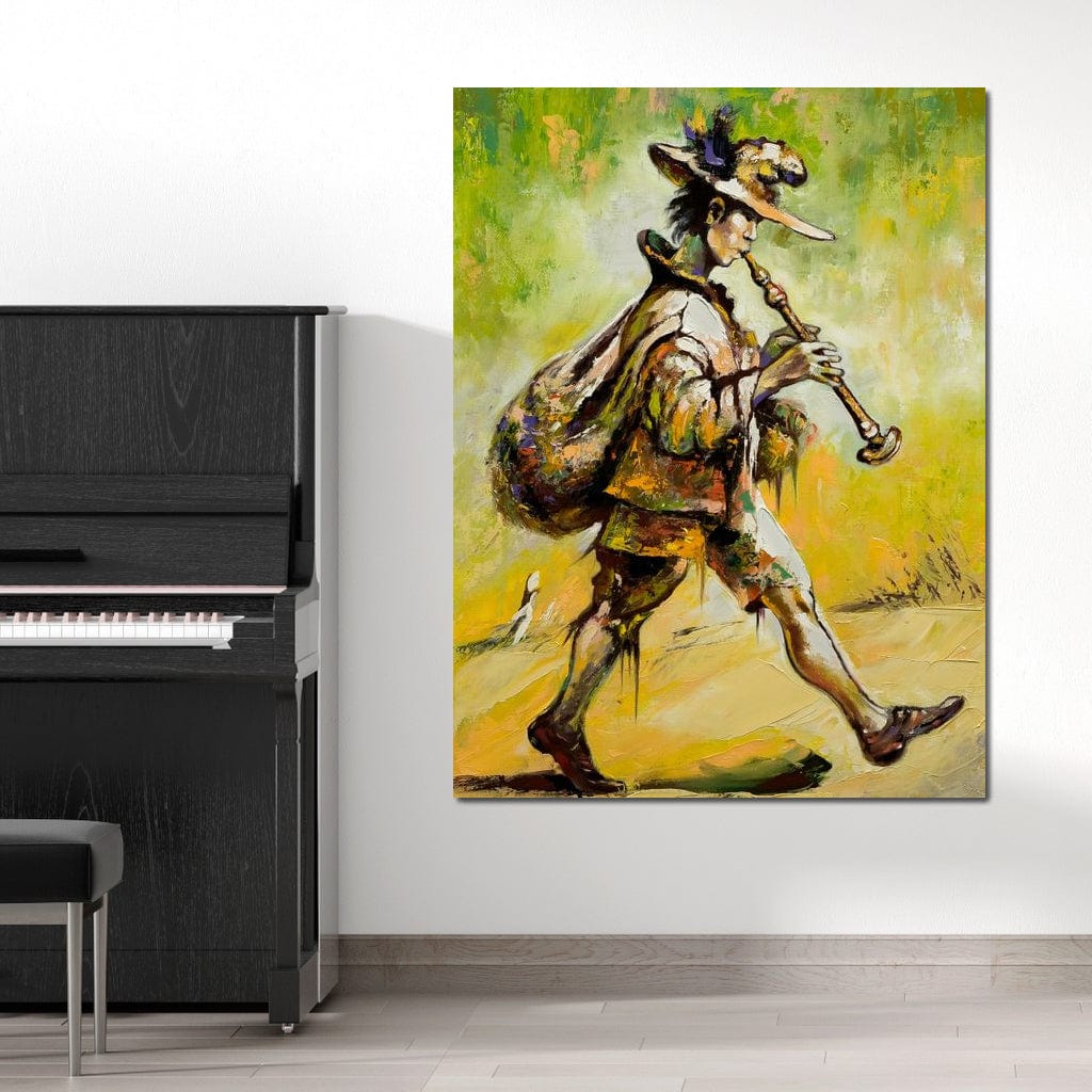 Wandering Troubadour Canvas Wall Art