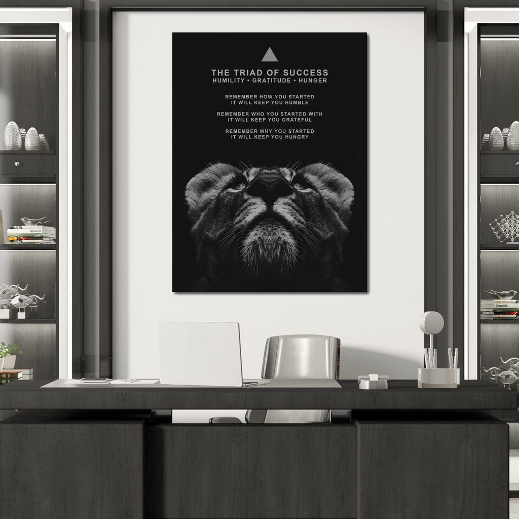 The Triad of Success Canvas Wall Art