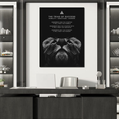 The Triad of Success Canvas Wall Art