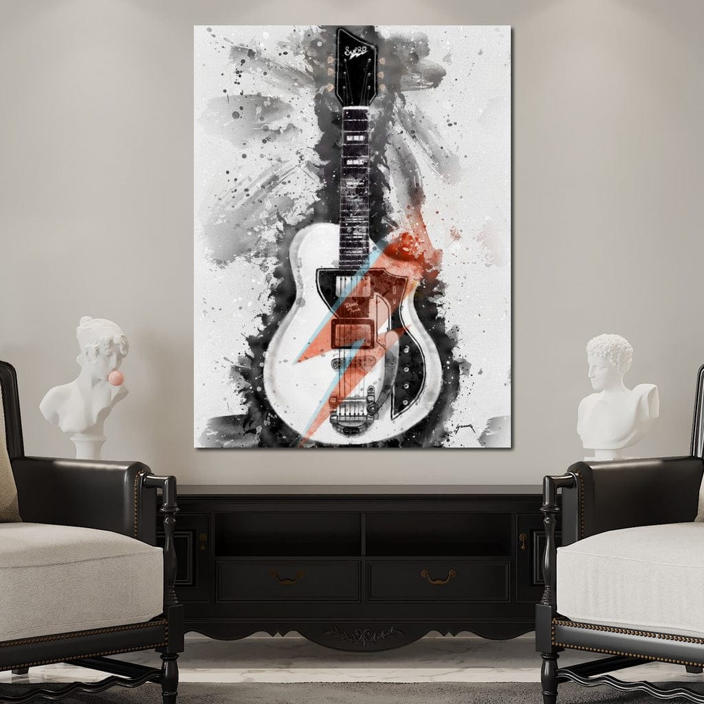 David Bowie's Guitar Canvas Wall Art