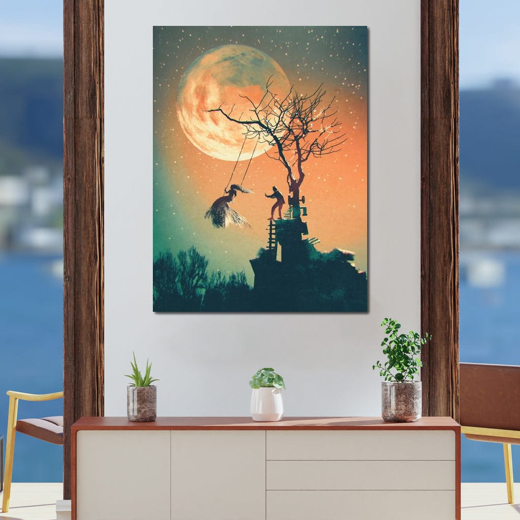 Tree Swing Canvas Wall Art