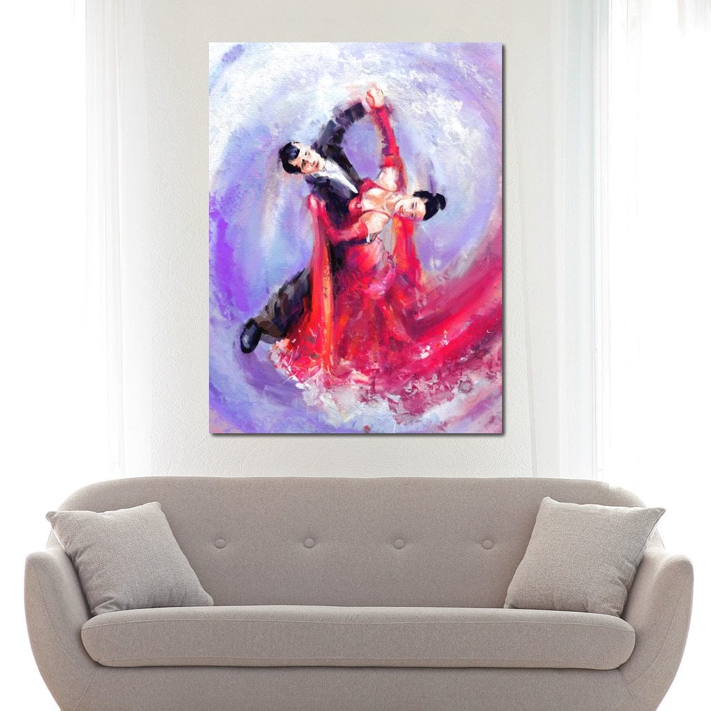 Ballroom Dancers Canvas Wall Art