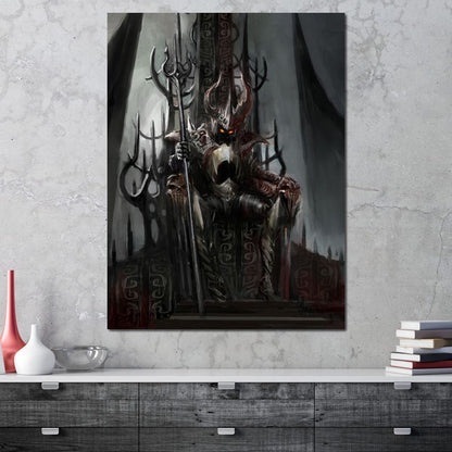 Death Knight Canvas Wall Art