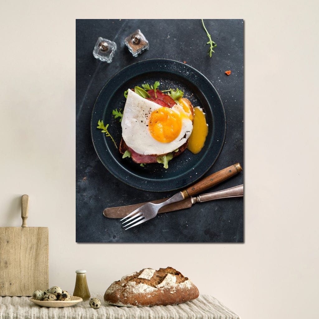 Breakfast Plate Canvas Wall Art