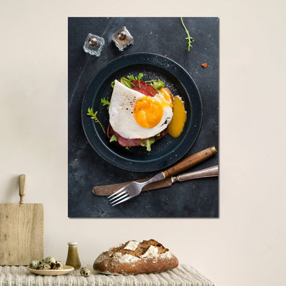 Breakfast Plate Canvas Wall Art