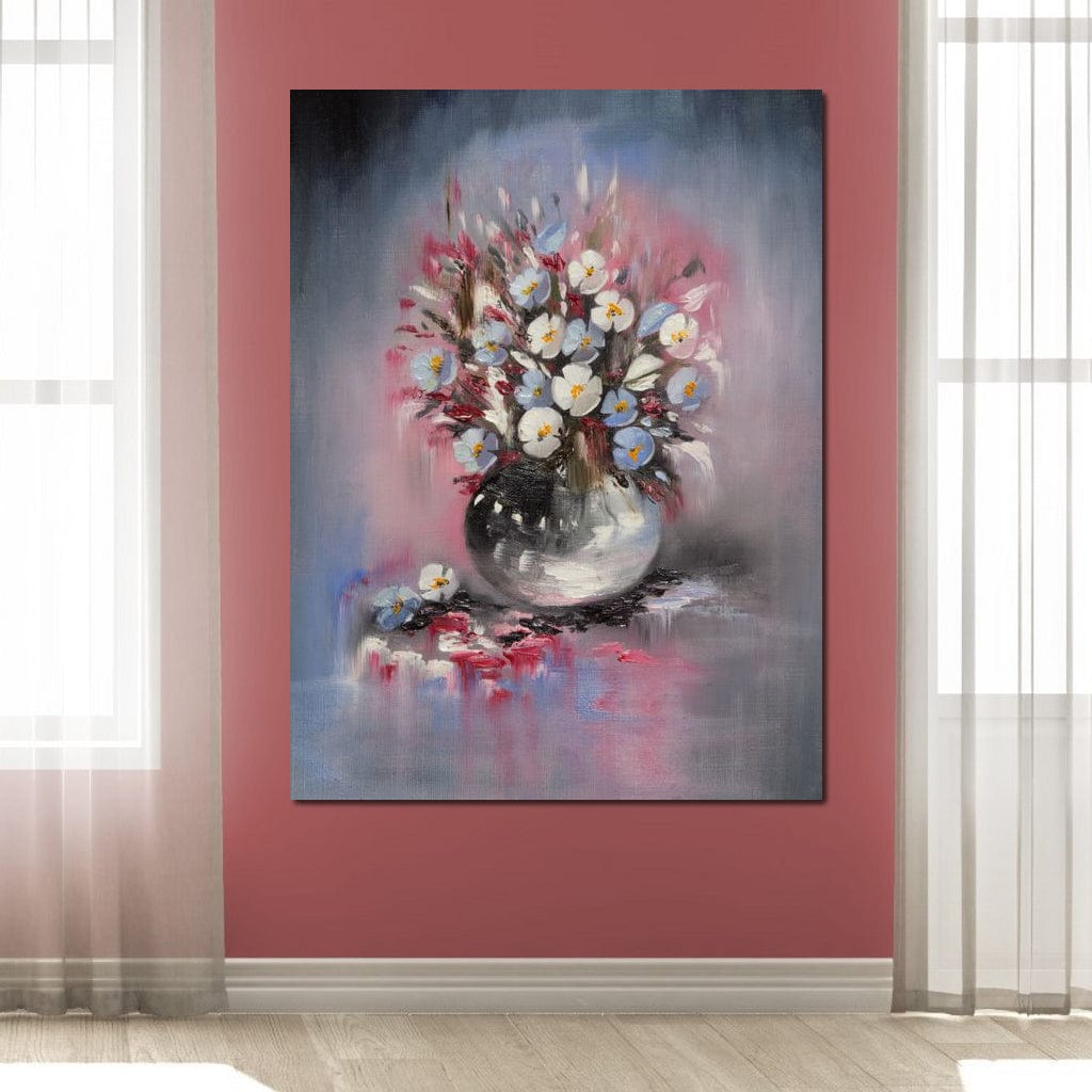 Beautiful Flowers Vase Canvas Wall Art
