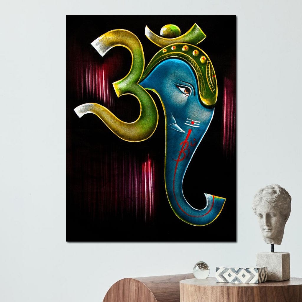 Ganesh Diwali Canvas Wall Art