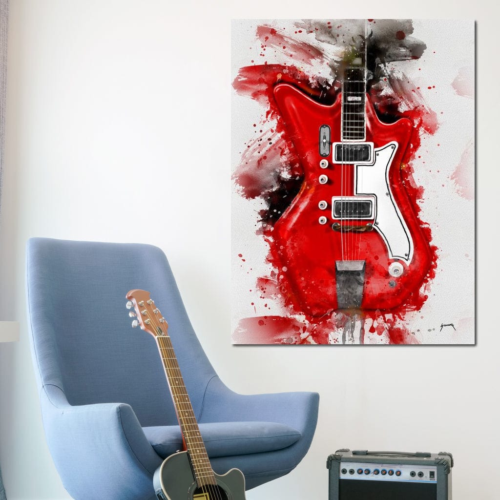 Jack White's Guitar Canvas Wall Art