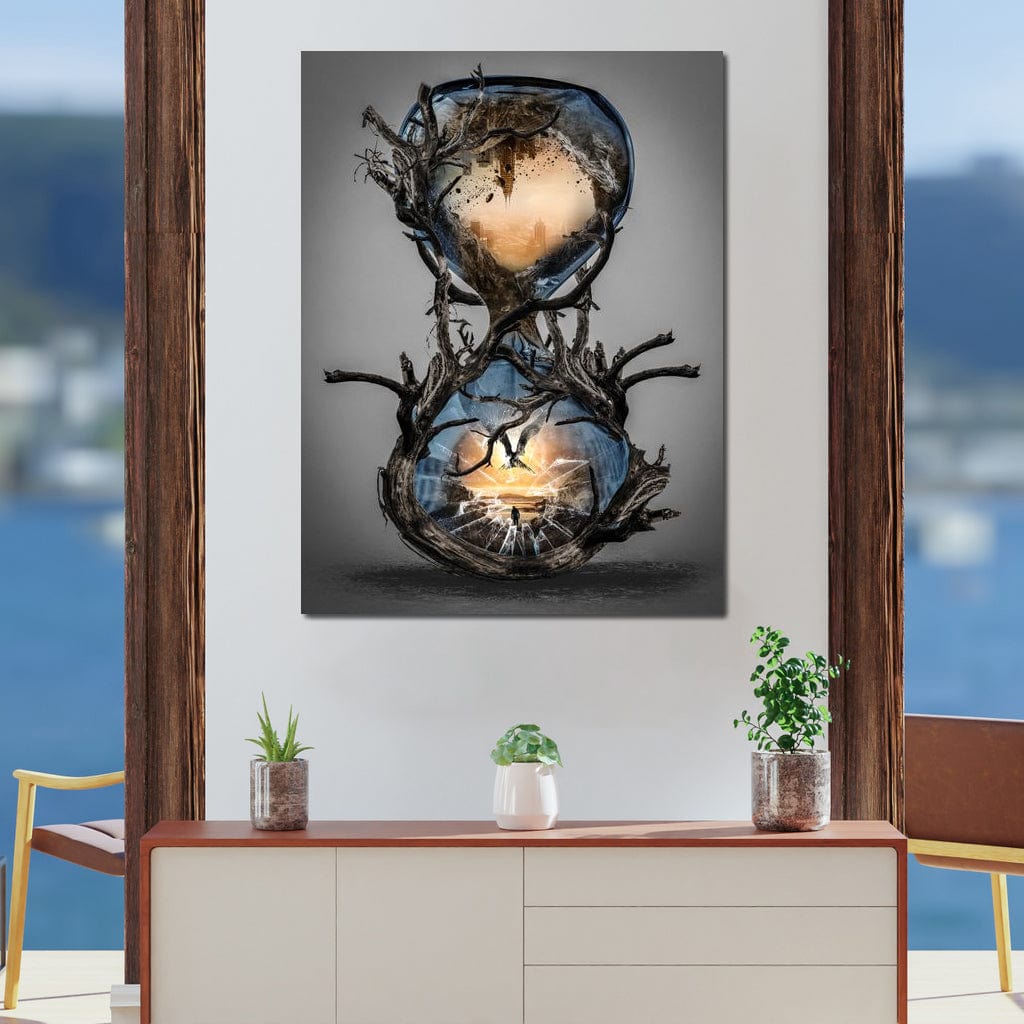 Hourglass Canvas Wall Art