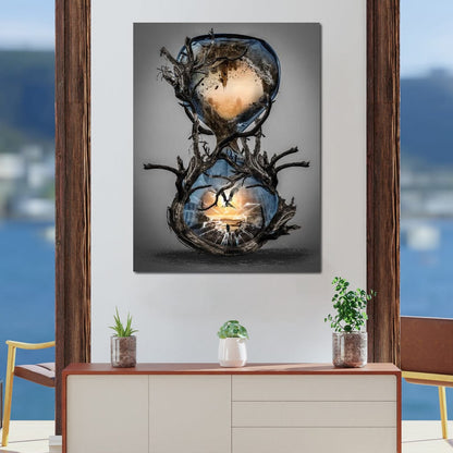 Hourglass Canvas Wall Art