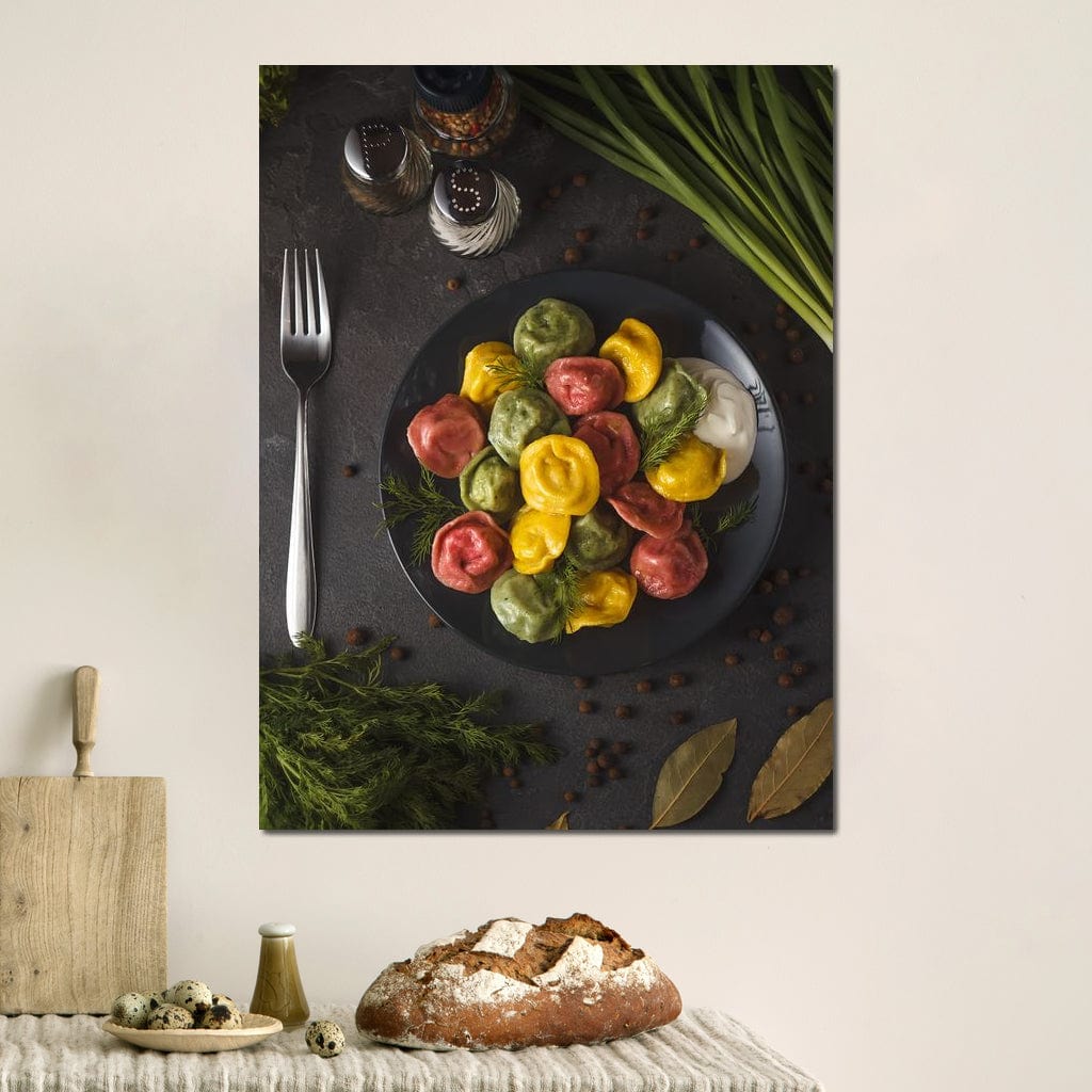 Plate of Pasta Canvas Wall Art