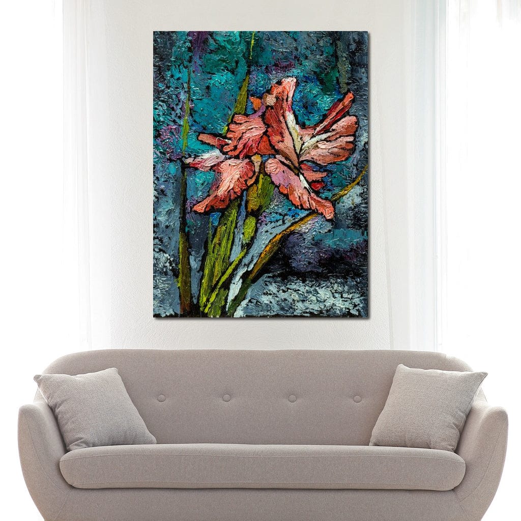 Red Iris Canvas Wall Art