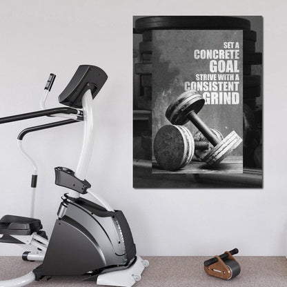 Concrete Goal Consistent Grind Canvas Wall Art