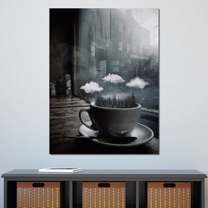 Cup Forest Canvas Wall Art