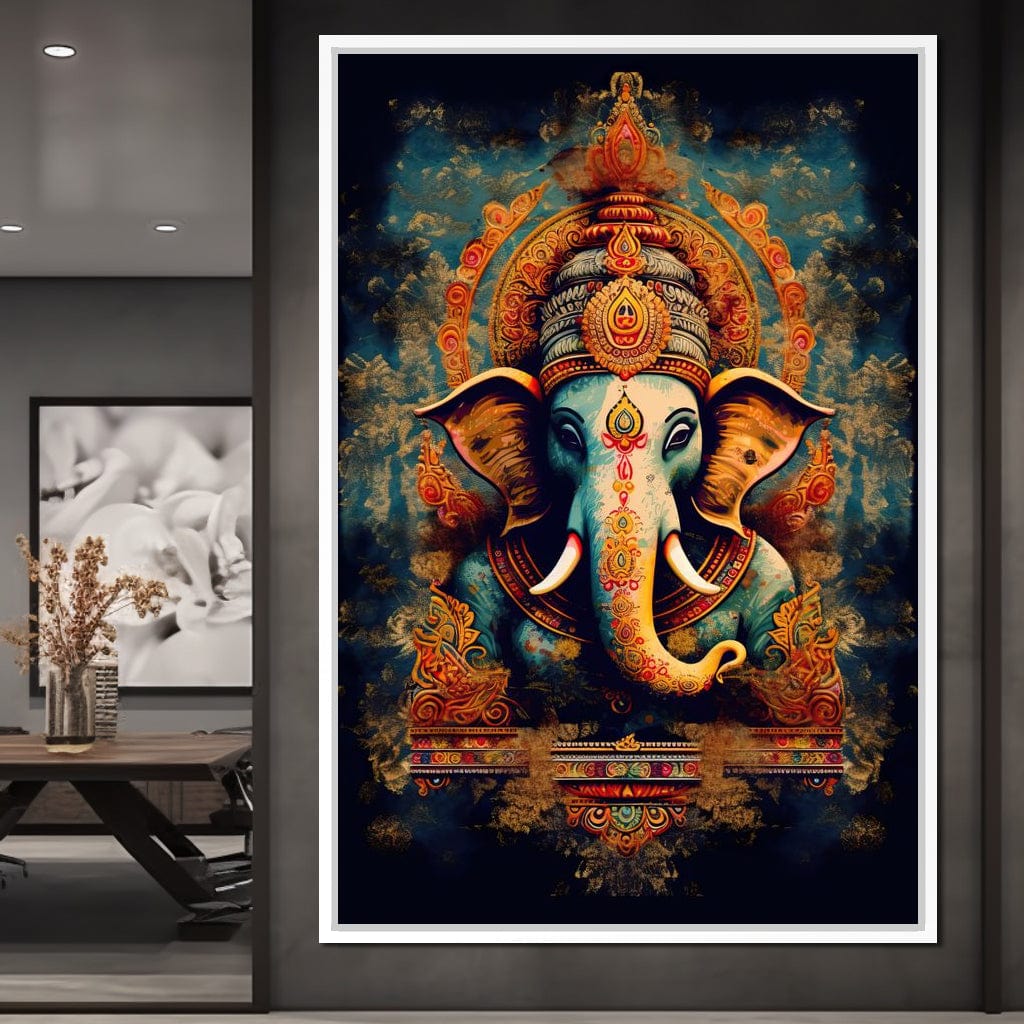 Tranquil Ganesha Canvas Wall Art