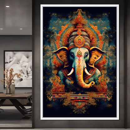 Tranquil Ganesha Canvas Wall Art
