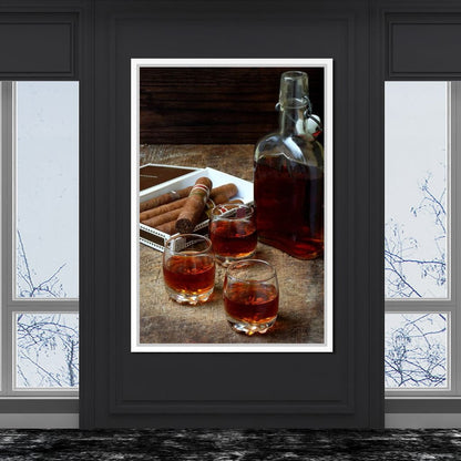 Cigars & Cognac Canvas Wall Art