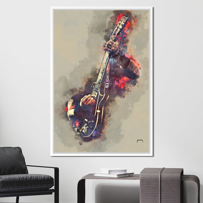James Hetfield's Electric Guitar Canvas Wall Art