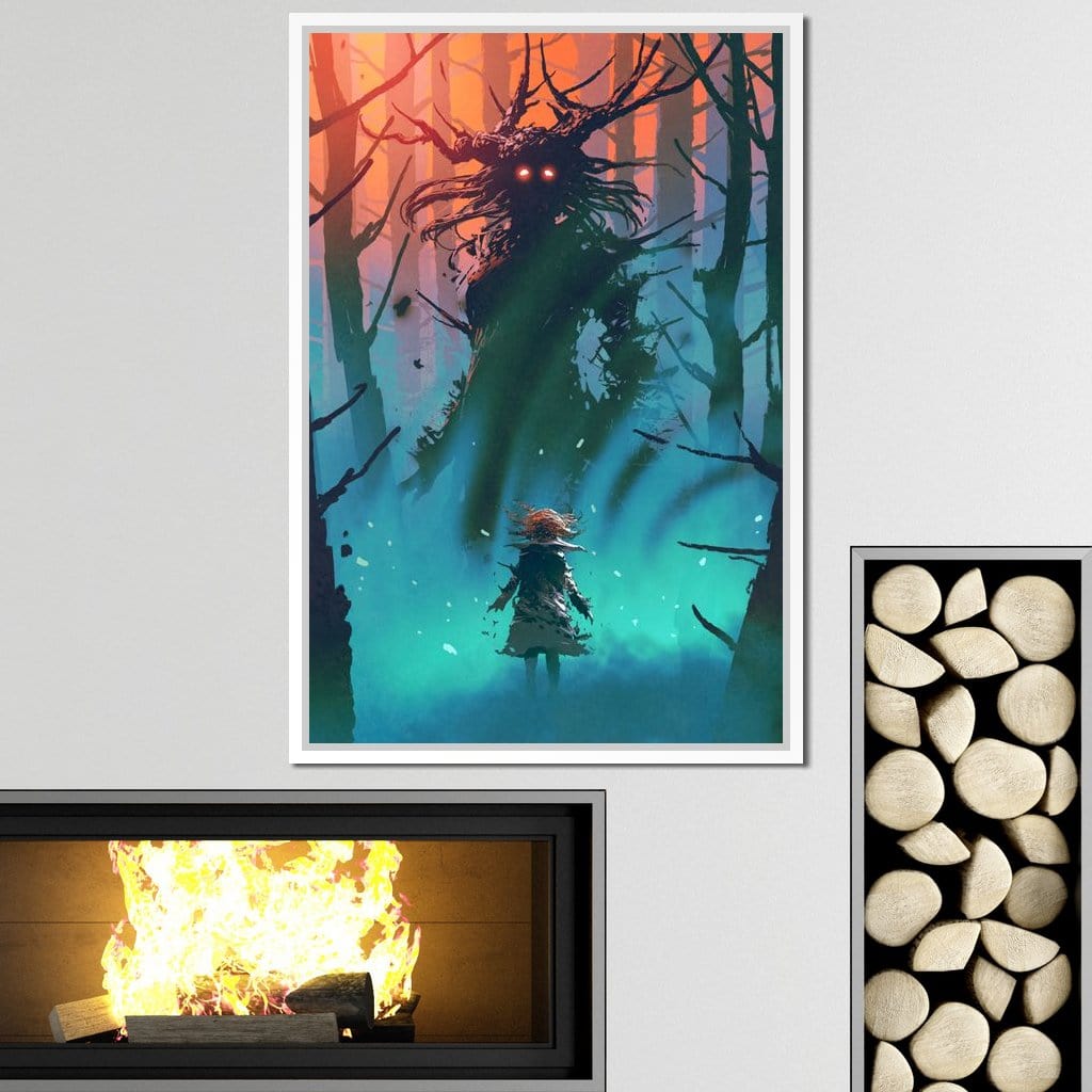Witch in the Woods Canvas Wall Art
