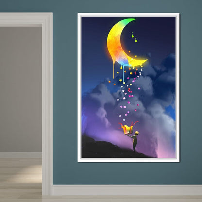 Moon Gift Canvas Wall Art