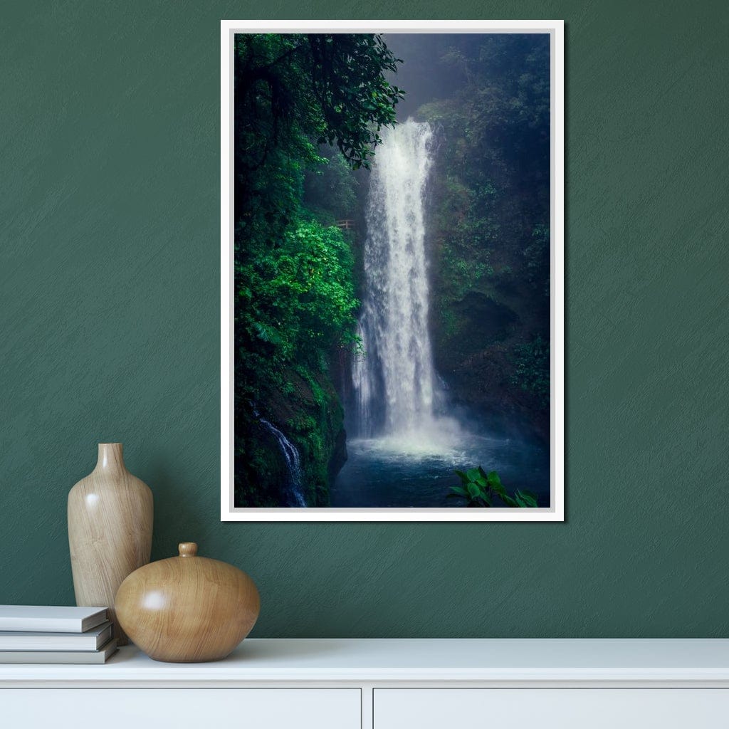 Waterfall in Costa Rica Canvas Wall Art