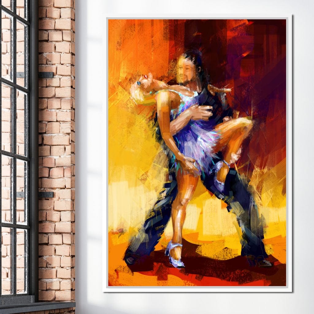 Rumba Dancers Canvas Wall Art