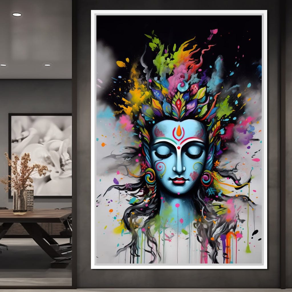 Heavenly Shiva Canvas Wall Art