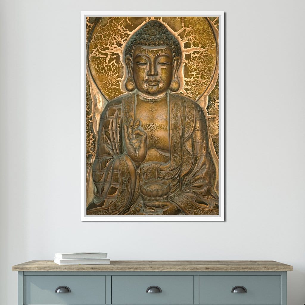 Buddhist Mural Canvas Wall Art