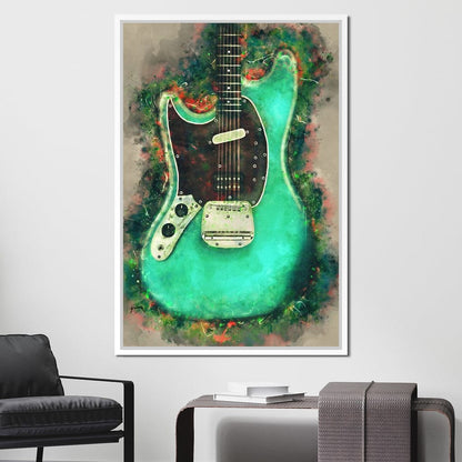 Kurt Cobain's Guitar Canvas Wall Art