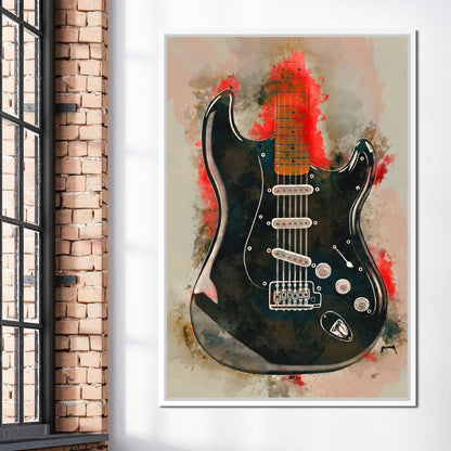 David Gilmour's Guitar Canvas Wall Art