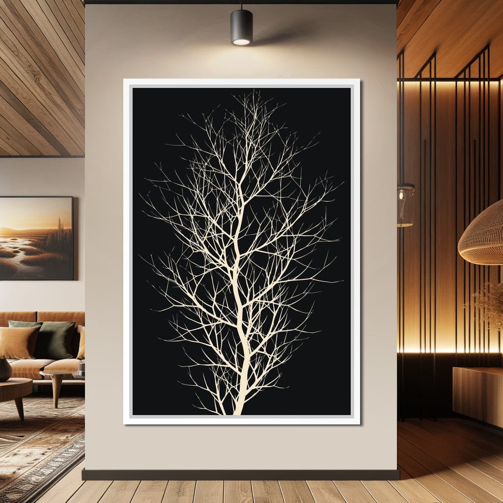 The Black Tree Canvas Wall Art