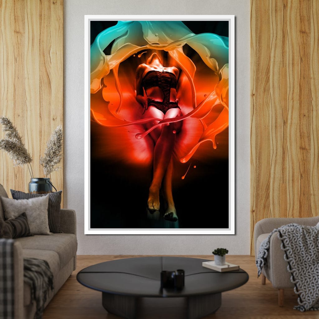 Color of Seduction Canvas Wall Art