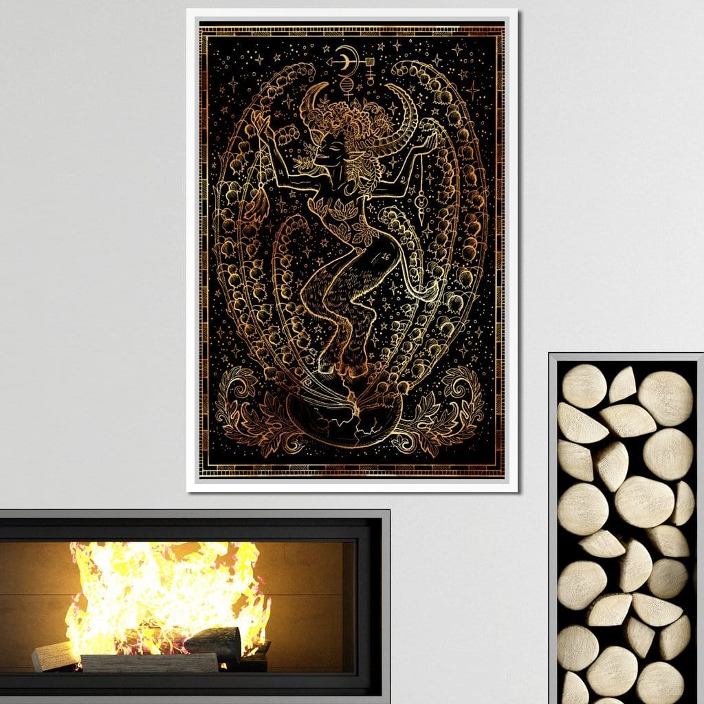 Zodiac sign Taurus Canvas Wall Art