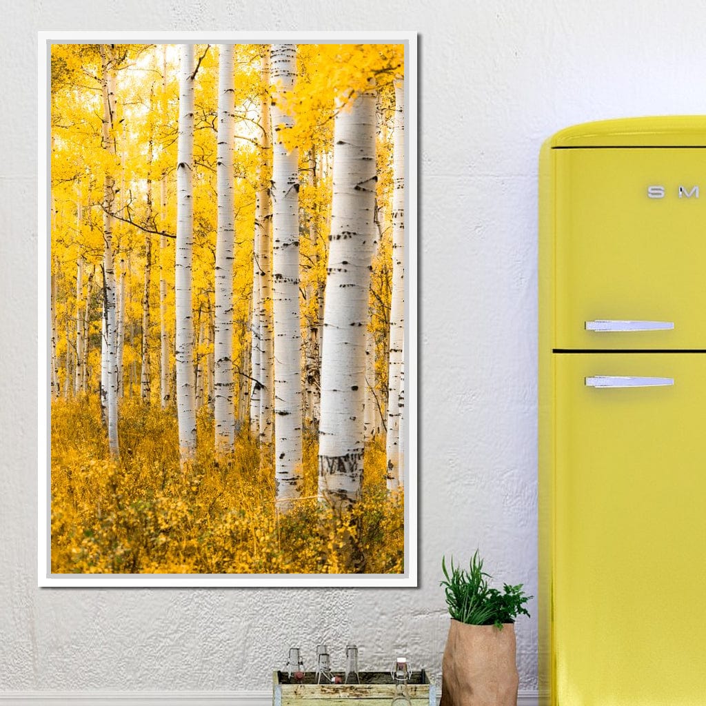 Yellow Forest - Colorado Canvas Wall Art