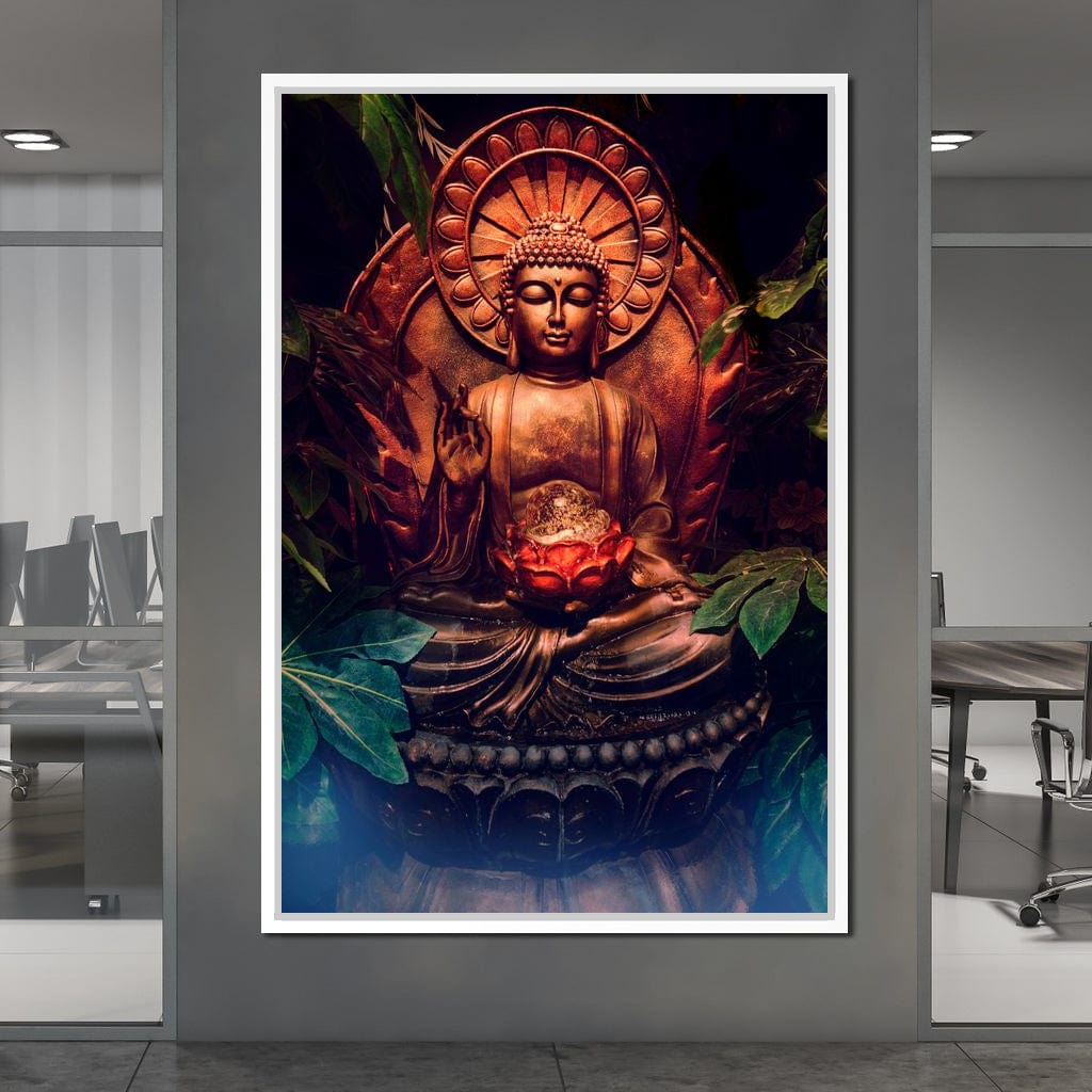 Zen Buddha Meditation Canvas Wall Art