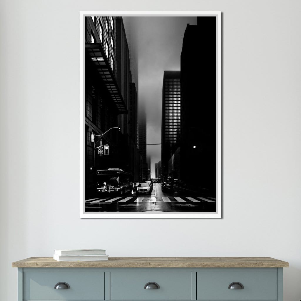 Downtown Toronto Fogfest no35 Canvas Wall Art