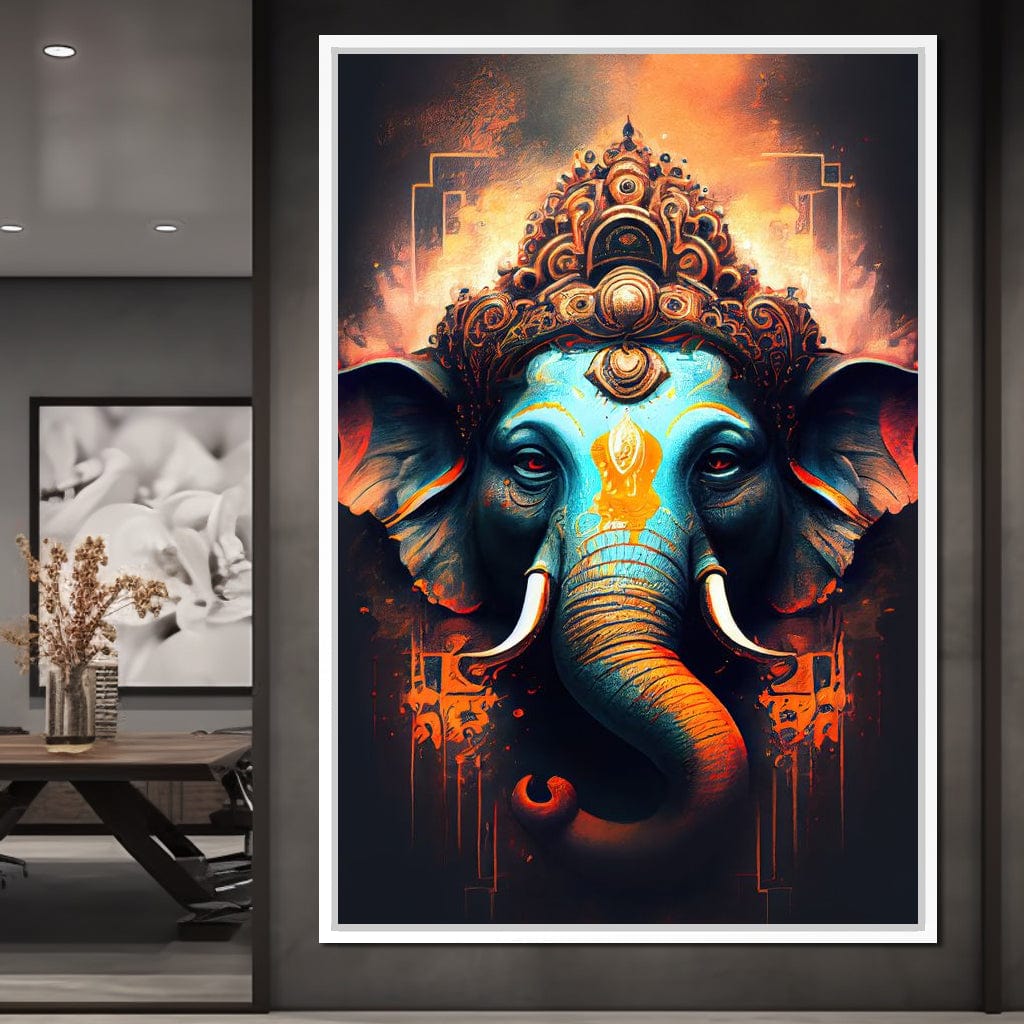 Ganesha's Strength Canvas Wall Art